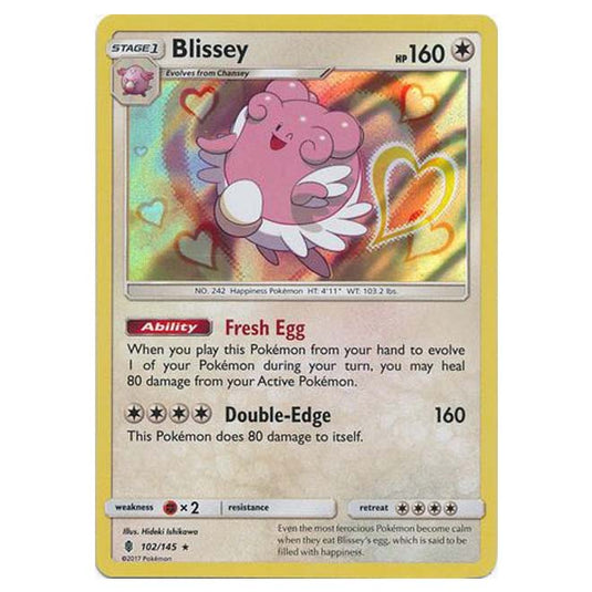 Pokemon - Sun & Moon - Guardians Rising - Blissey - 102/145