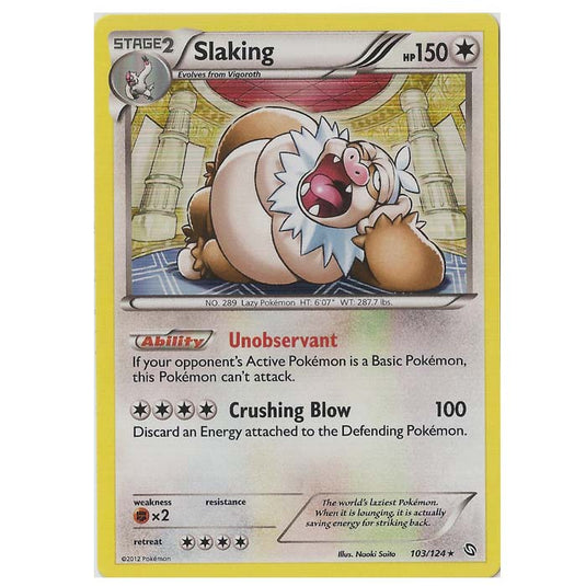 Pokemon - Black & White - Dragons Exalted - Slaking - 103/124