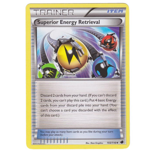 Superior Energy Retrieval Pokemon Card Pokemon - Black & White - Plasma Freeze Superior Energy Retrieval Pokemon Card Pokemon - Black & White - Plasma Freeze