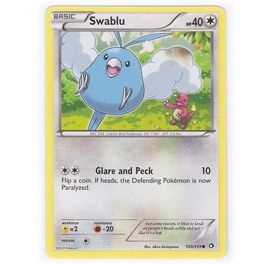 Pokemon - Black & White - Legendary Treasures - Swablu - 103/113