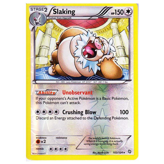 Pokemon - Black & White - Dragons Exalted - (Reverse Holo) Slaking - 103/124