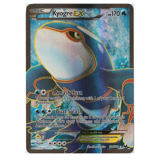 Pokemon - Black & White - Dark Explorers - Kyogre-EX Full-Art - 104/108