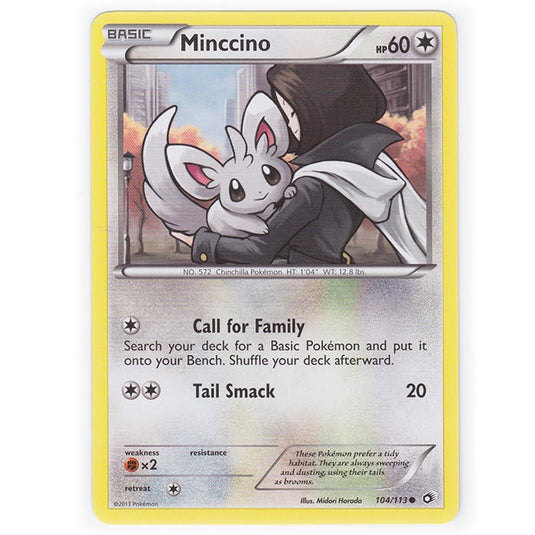 Pokemon - Black & White - Legendary Treasures - Minccino - 104/113