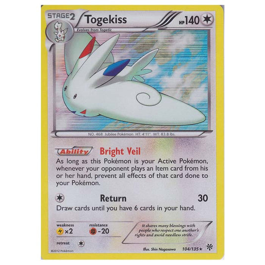 Pokemon - Black & White - Plasma Storm - Togekiss - 104/135