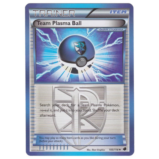 Pokemon - Black & White - Plasma Freeze - Team Plasma Ball - 105/116