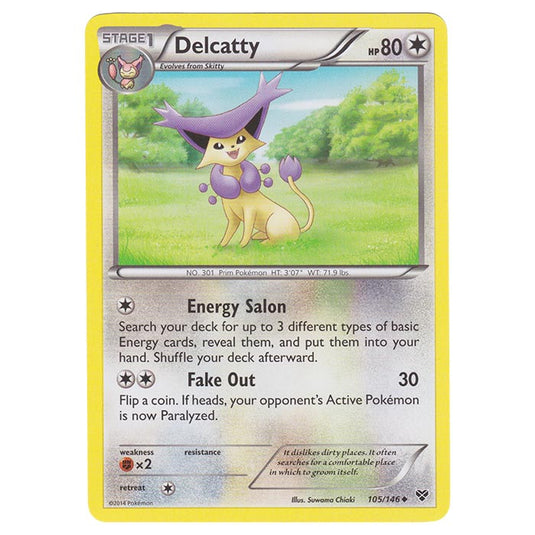 Pokemon - XY Base Set - Delcatty - 105/146