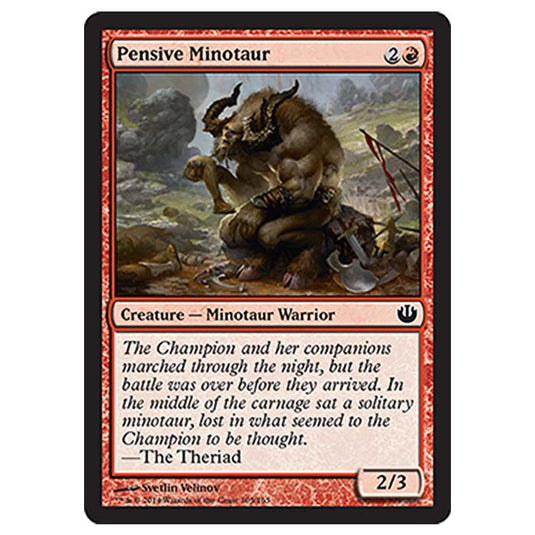 Magic the Gathering - Journey into Nyx - Pensive Minotaur - 105/165