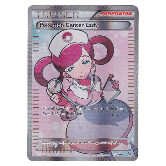 Pokemon - XY - Flashfire - Pokemon Center Lady Full-Art - 105/106