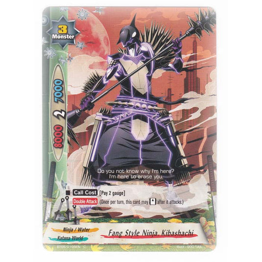 Future Card Buddyfight - Break To The Future - Fang Style Ninja Kibashachi - 105/135