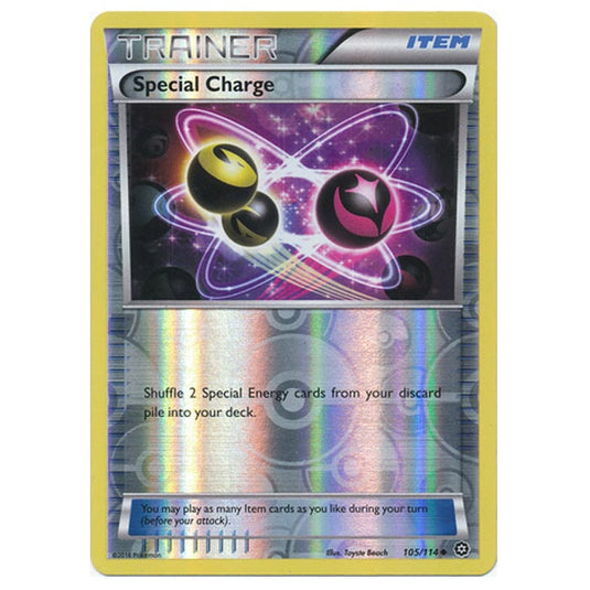 Pokemon - XY - Steam Siege - (Reverse Holo) Special Charge - 105/114
