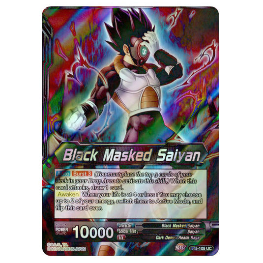 Dragon Ball Super - BT5 - Miraculous Revival - Black Masked Saiyan/Powerthirst Black Masked Saiyan - 105/120 (Foil)