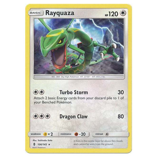 Pokemon - Sun & Moon - Guardians Rising - Rayquaza - 106/145