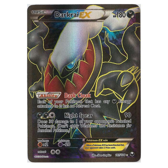 Pokemon - Black & White - Dark Explorers - Darkrai-EX Full-Art - 107/108