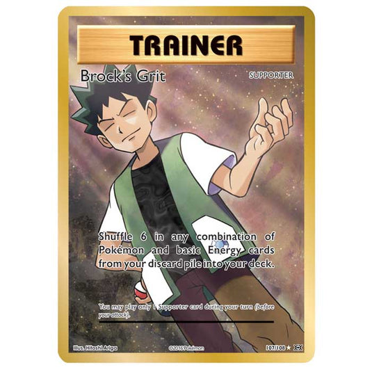 Pokemon - XY Evolutions - Brock's Grit Full Art - 107/108