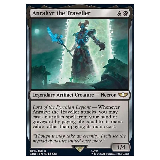 Magic The Gathering - Universes Beyond - Warhammer 40k - Anrakyr the Traveller - 028/168