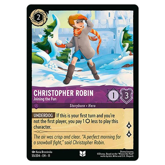 Lorcana - Winterspell - Christopher Robin - Joining the Fun (Uncommon) - 055/204