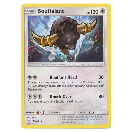 Pokemon - Sun & Moon - Burning Shadows - Bouffalant - 108/147