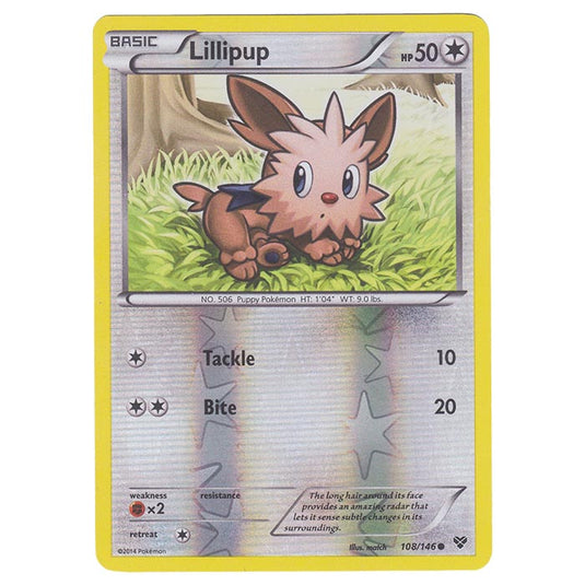 Pokemon - XY Base Set - (Reverse Holo) Lillipup - 108/146