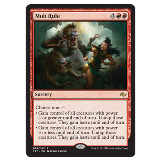 Magic the Gathering - Fate Reforged - Mob Rule - 109/185