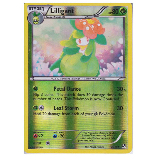 Pokemon - Black & White - (Reverse Holo) Lilligant 10/114