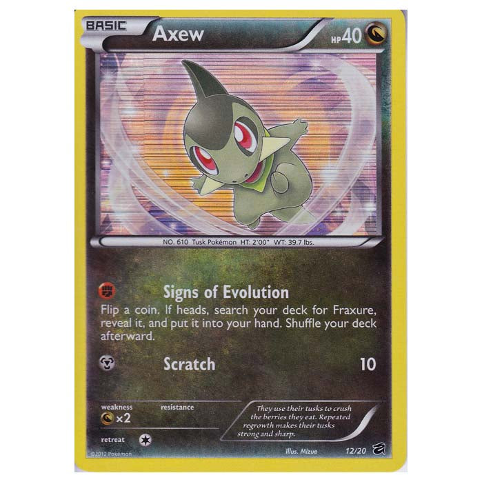 Pokemon - Dragon Vault - Axew - 12/20
