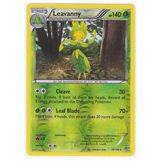 Pokemon - Black & White - Plasma Storm (Reverse Holo) - Leavanny - 10/135