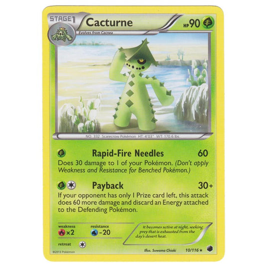 Pokemon - Black & White - Plasma Freeze - Cacturne - 10/116