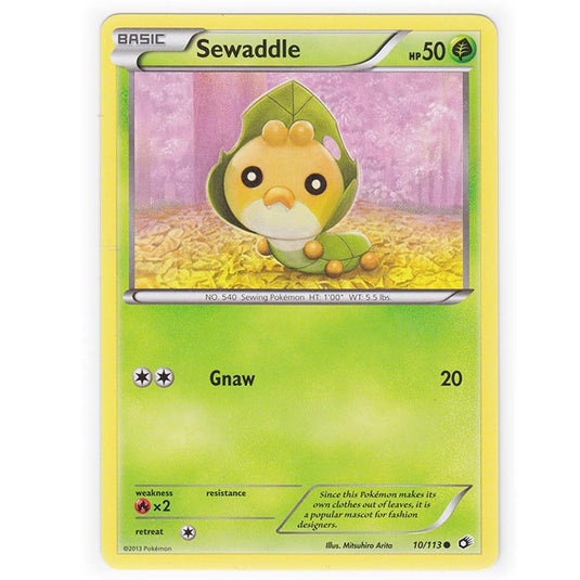 Pokemon - Black & White - Legendary Treasures - Sewaddle - 10/113