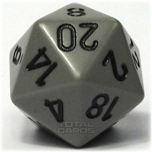 Chessex - Opaque 16mm D20 - Grey w/Black