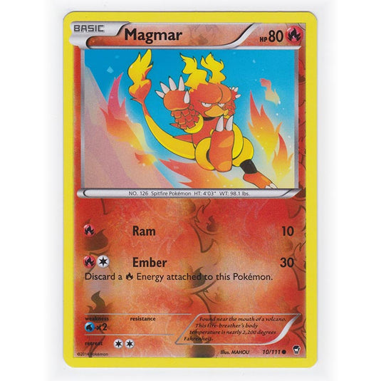 Pokemon - XY Furious Fists - (Reverse Holo) - Magmar - 10/111