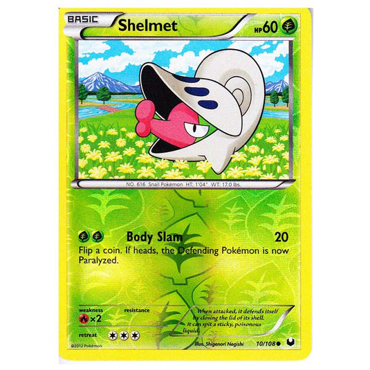 Pokemon - Black & White - Dark Explorers - (Reverse Holo) Shelmet - 10/108