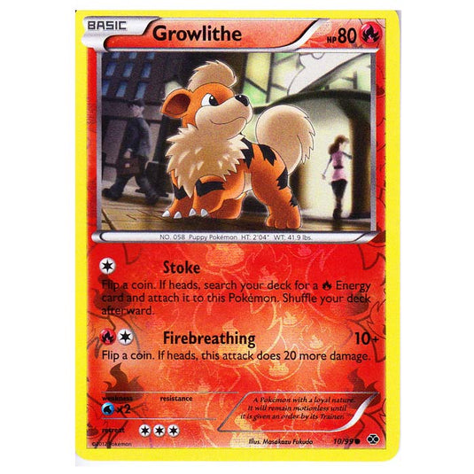 Pokemon - Black & White - Next Destinies - (Reverse Holo) Growlithe 10/99