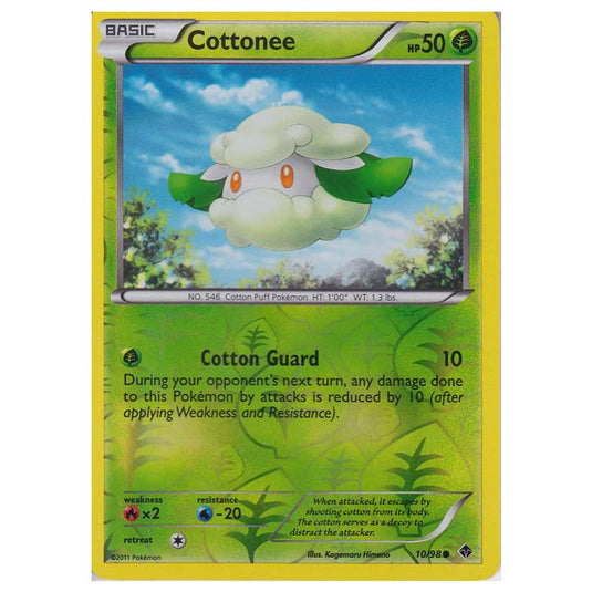 Pokemon - Black & White - Emerging Powers - (Reverse Holo) - Cottonee 10/98