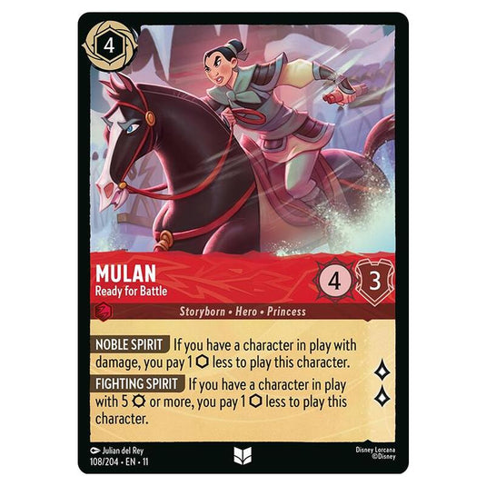 Lorcana - Winterspell - Mulan - Ready for Battle (Uncommon) - 108/204