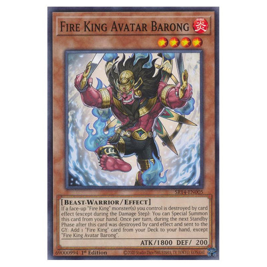 Yu-Gi-Oh! - Structure Deck - Fire Kings - Fire King Avatar Barong (Common) SR14-EN005