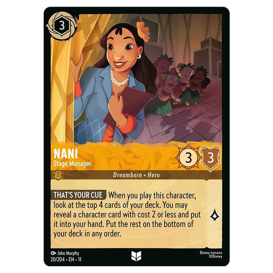 Lorcana - Winterspell - Nani - Stage Manager (Uncommon) - 020/204