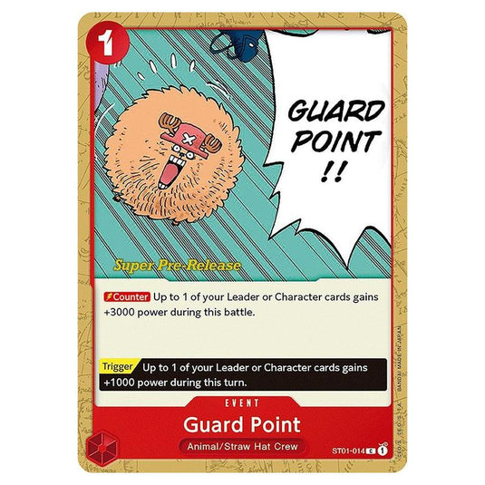 One Piece - ST-01: Starter Deck - Straw Hat Crew - Super Pre-Release - Guard Point - ST01-014p
