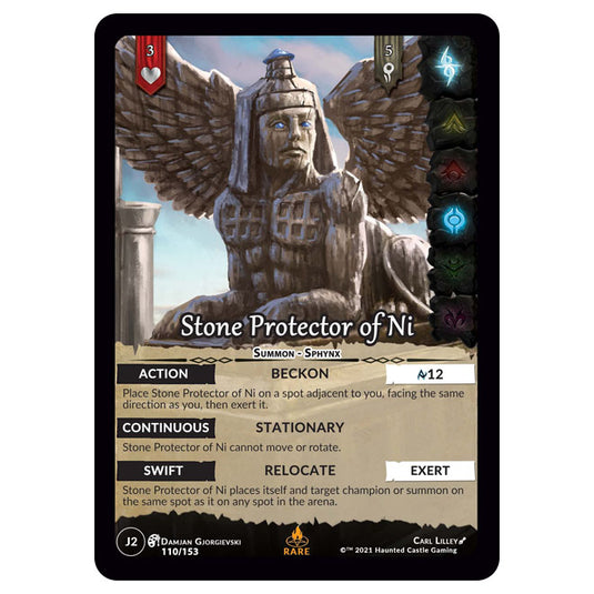 Genesis Battle of Champions - Welcome to Jaelara - Stone Protector of Ni (Rare) J2110