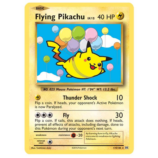 Pokemon - XY Evolutions - Flying Pikachu (Secret Rare) - 110/108