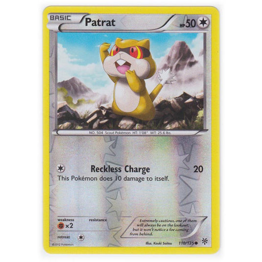 Pokemon - Black & White - Plasma Storm (Reverse Holo) - Patrat - 110/135