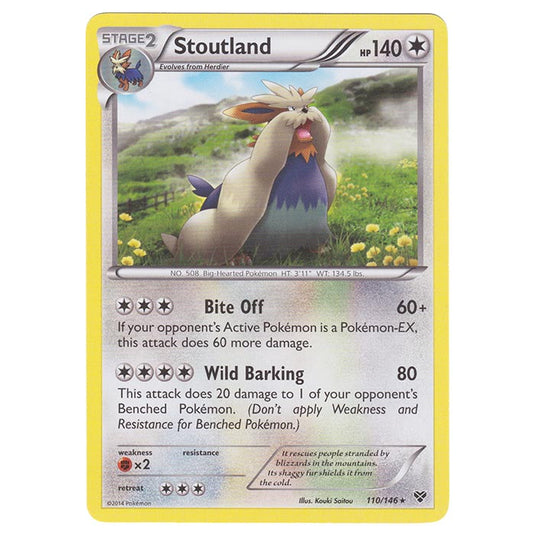 Pokemon - XY Base Set - Stoutland - 110/146