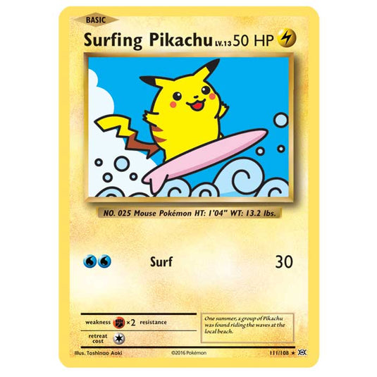 Pokemon - XY Evolutions - Surfing Pikachu (Secret Rare) - 111/108