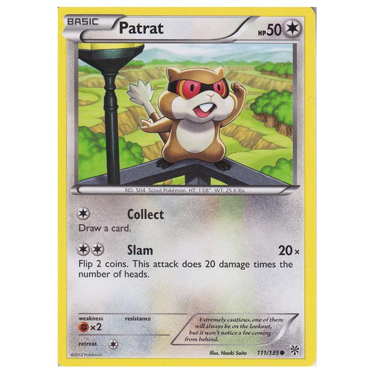 Pokemon - Black & White - Plasma Storm - Patrat - 111/135