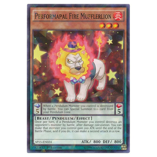 Yu-Gi-Oh! - Star Pack ARC-V - Performapal Fire Mufflerlion (Shatterfoil Rare) SP15-EN024