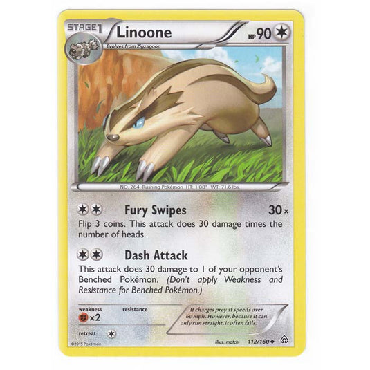 Pokemon - XY Primal Clash - Linoone - 112/160