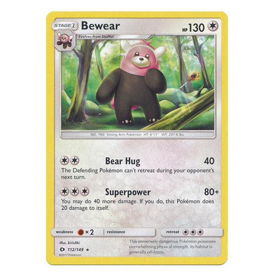 Pokemon - Sun & Moon - Base Set - Bewear - 112/149