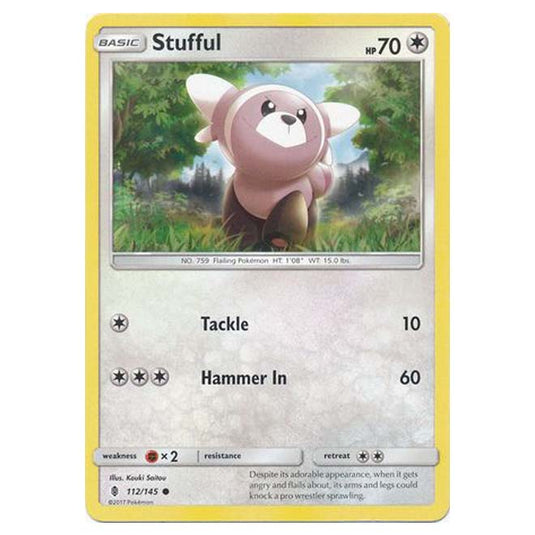 Pokemon - Sun & Moon - Guardians Rising - Stufful - 112/145