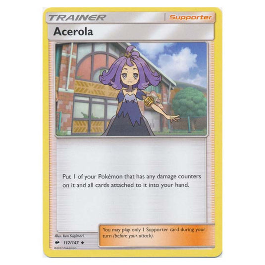 Pokemon - Sun & Moon - Burning Shadows - Acerola - 112/147