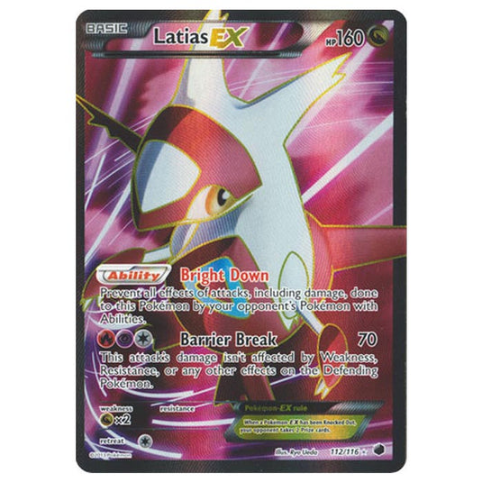 Pokemon - Black & White - Plasma Freeze - Latias-EX - 112/116