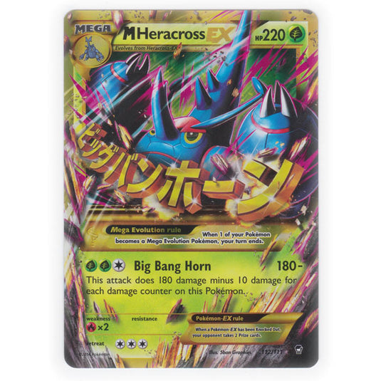 Pokemon - XY Furious Fists - Mega Heracross EX Secret Rare - 112/111